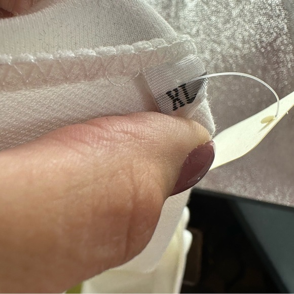 NWT Boutique Neon stripe fleece sweatshirt sweater weather casual sz XL - Picture 7 of 9